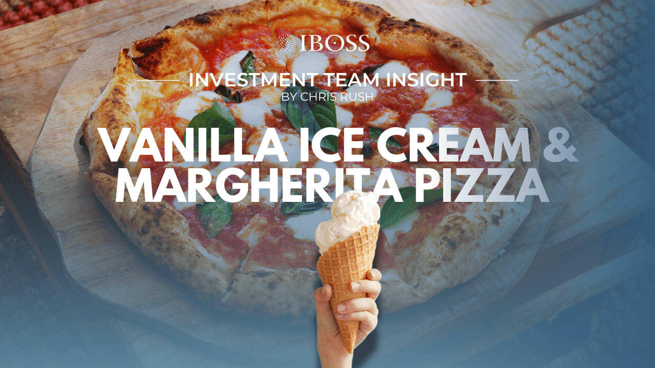 Vanilla Ice Cream & Margherita Pizza